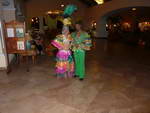 Hotel Iberostar Hacienda Dominicus am Strand von Bayahibe Abendveranstalltung.